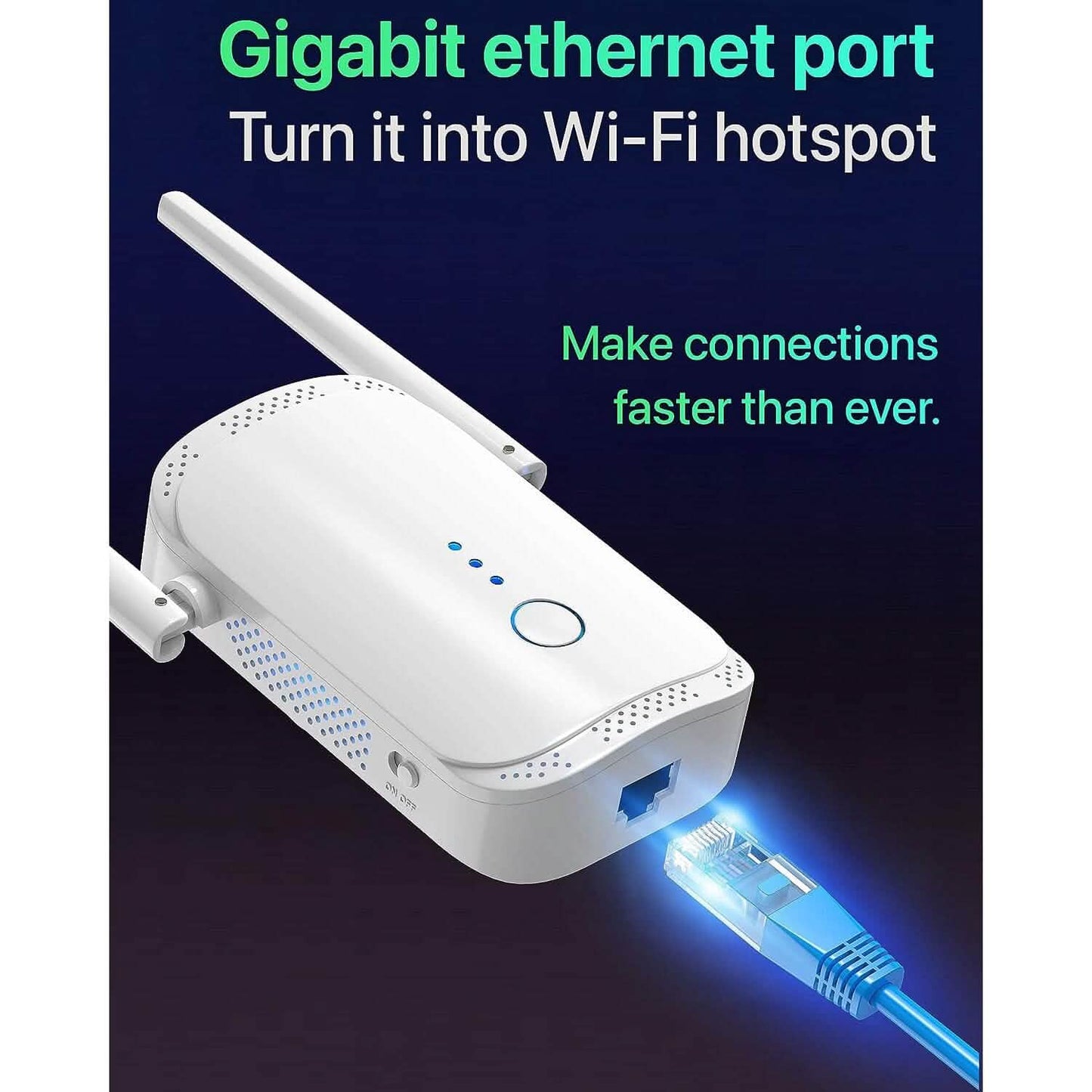 Macard WiFi Extender Booster - 2023 Release Up to 74% Faster  (Refurbished)