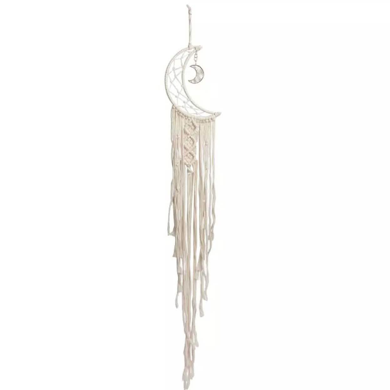 Macrame Woven Wall Hanging Boho Tapestry Moon Star Dreamcatcher Home Decor
