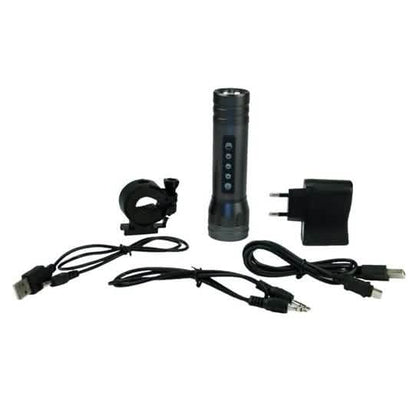 Magic Music Torch Bicycle LED Flashlight With Alarm