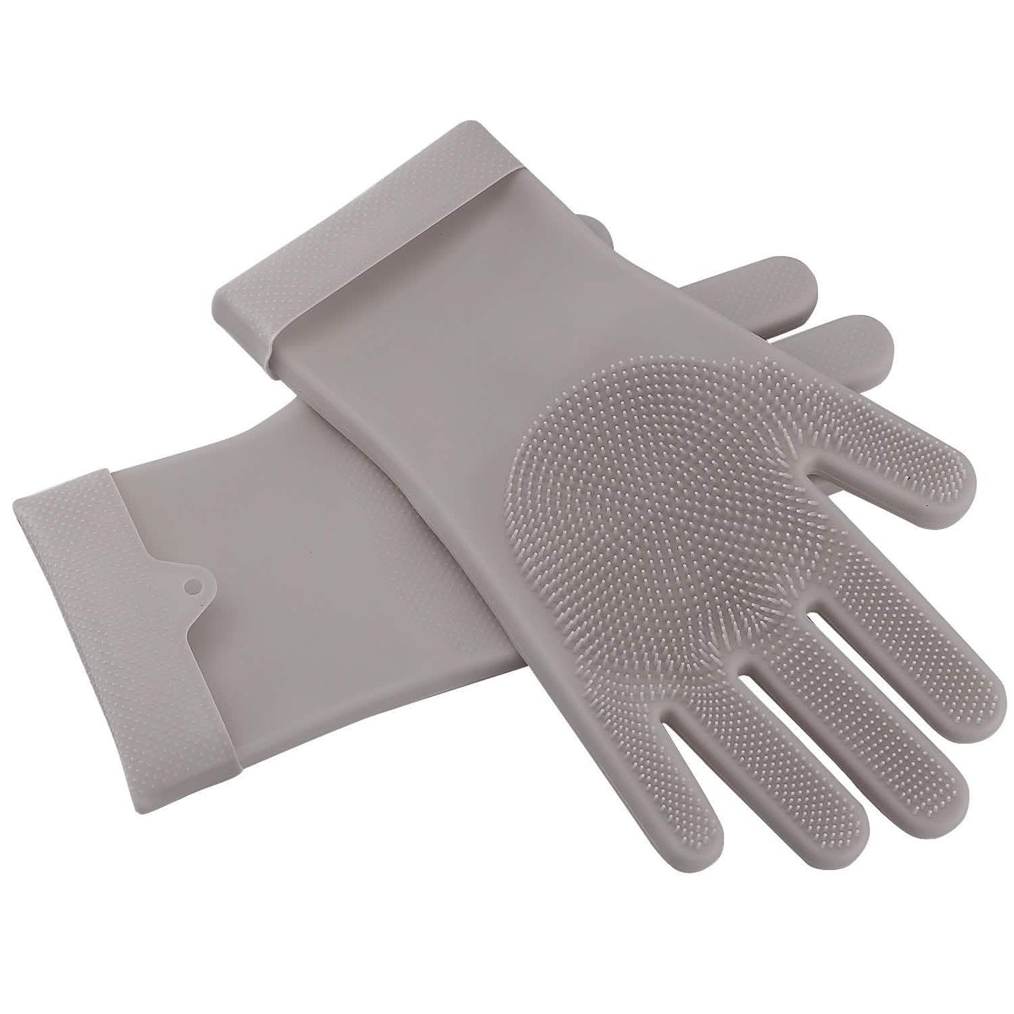 Magic Silicone Brush Dishwashing Gloves
