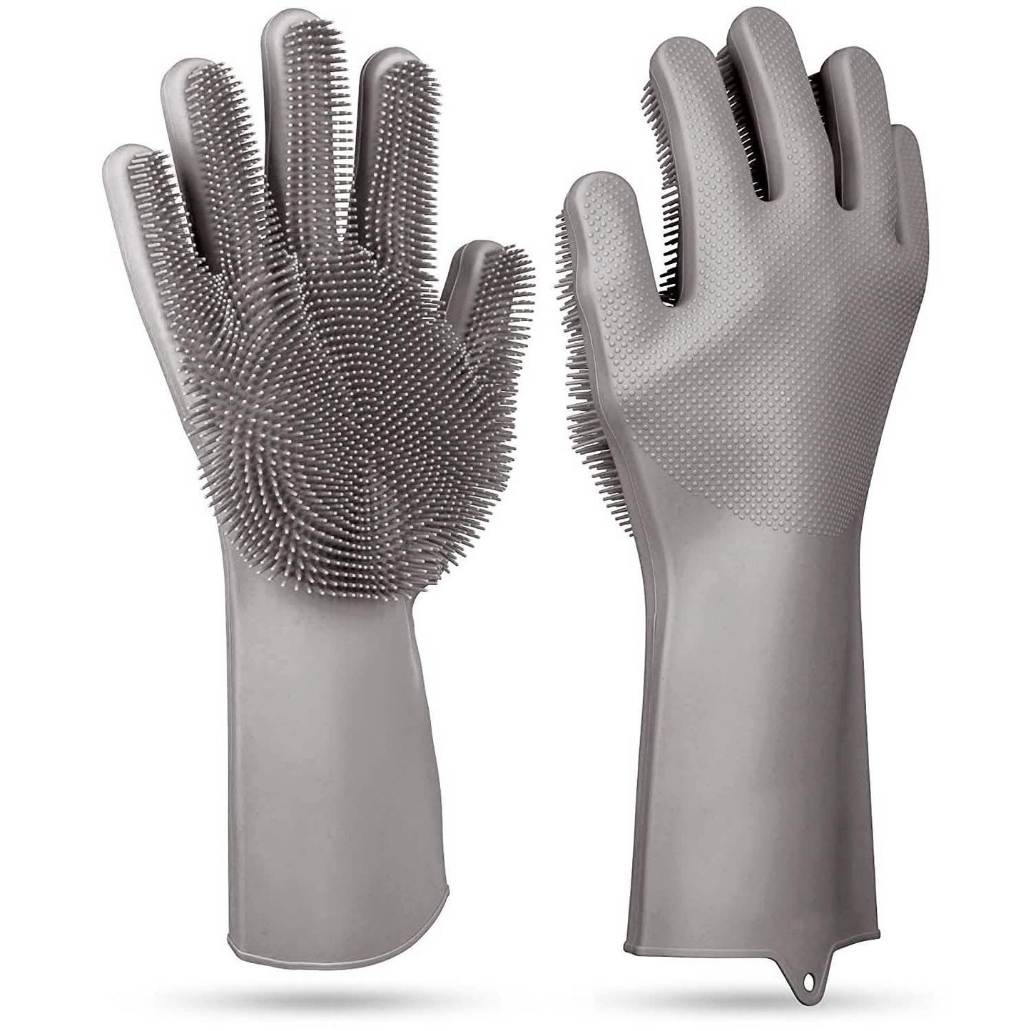 Magic Silicone Brush Dishwashing Gloves