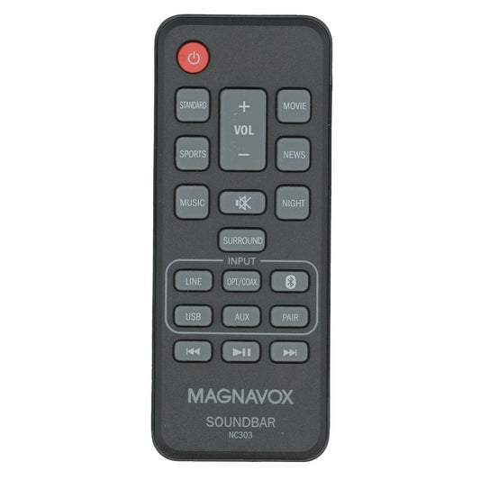 Magnavox NC303 Sound Bar Remote Control - NC303UH