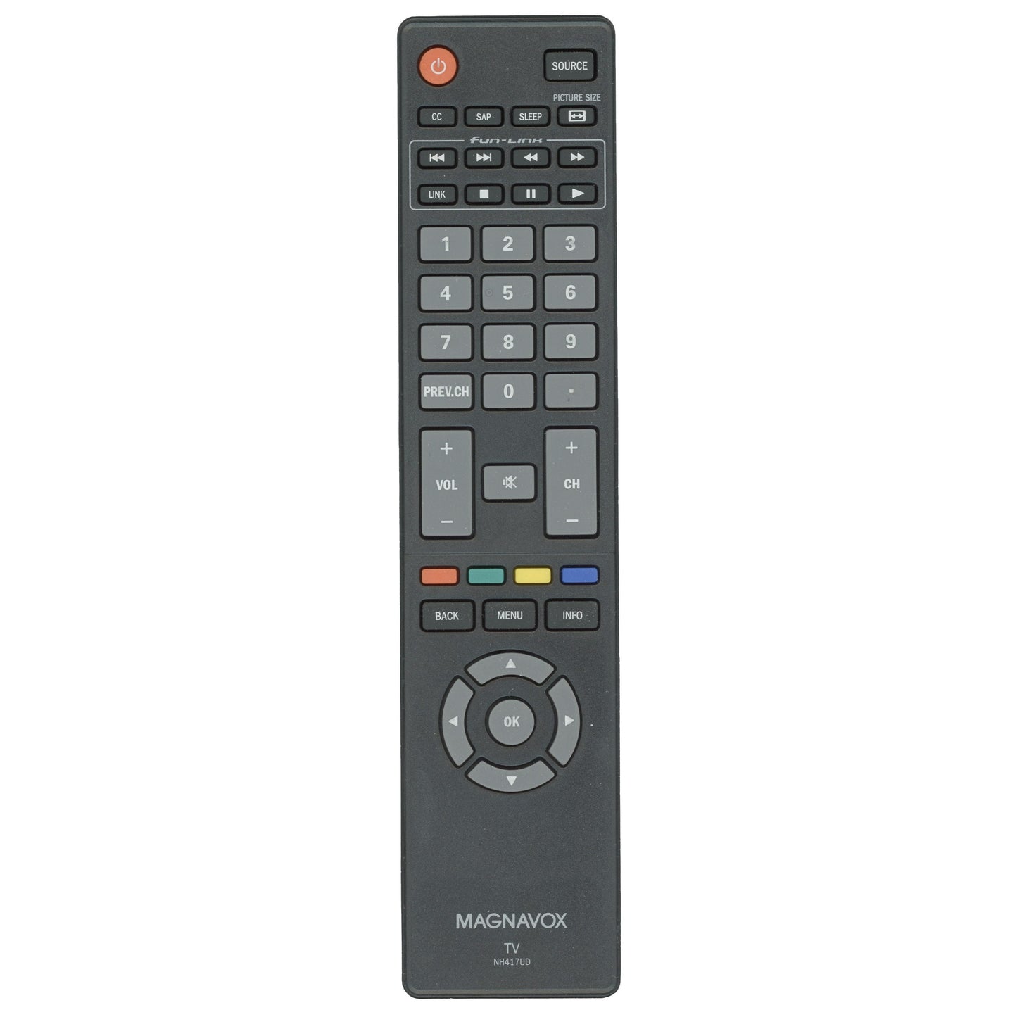 Magnavox NH417UD TV Remote Control - NH417UD