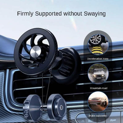 Magnetic Car Phone Holder Car Dashboard Air Vent Strong Magnetic Navigation Fixed Bracket
