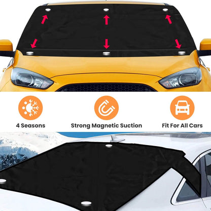 Magnetic Car Windshield Cover Front Rear Protector Fit for All Cars