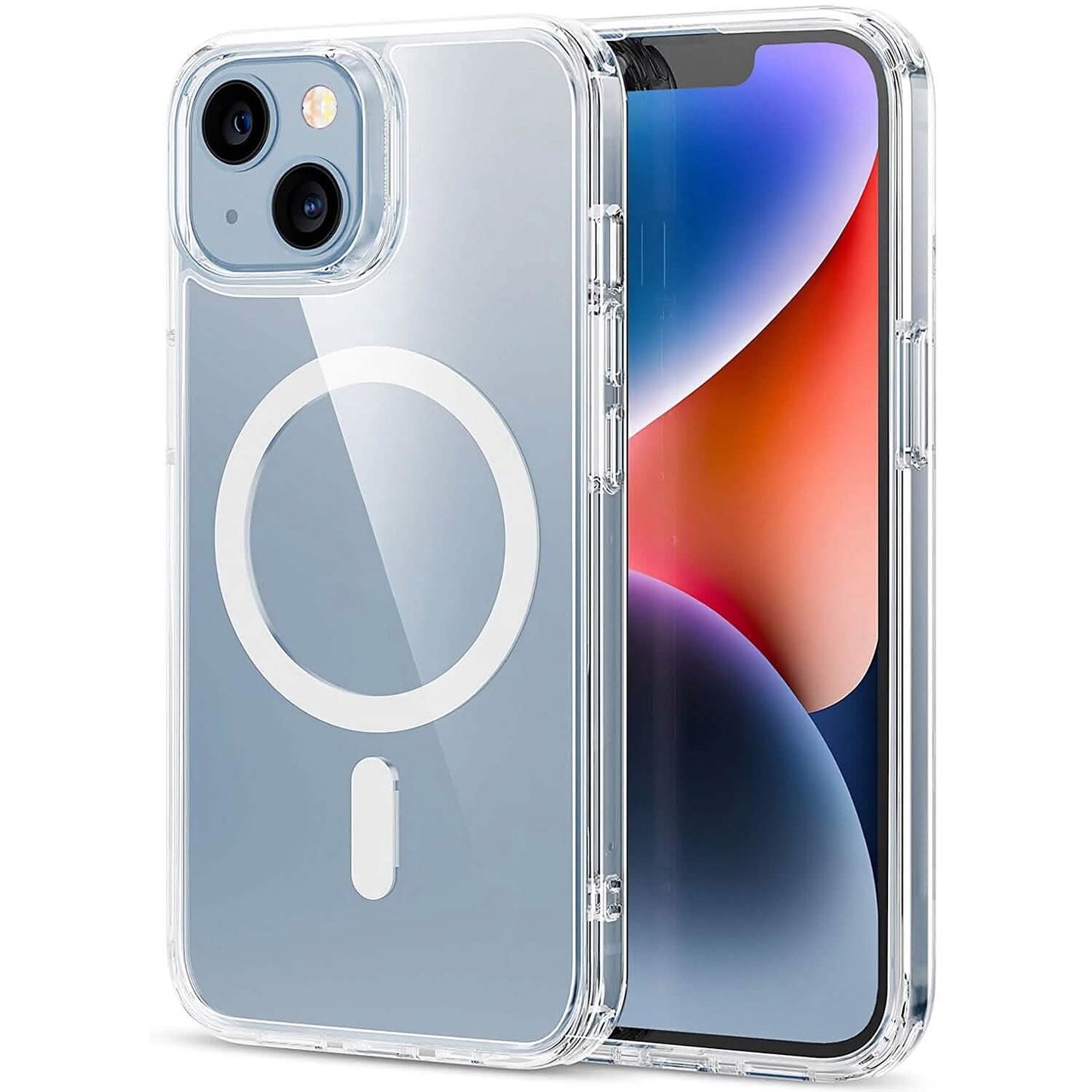 Magnetic Clear Phone Case Shockproof  Transparent Phone Cover