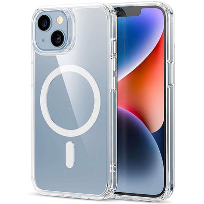 Magnetic Clear Phone Case Shockproof  Transparent Phone Cover