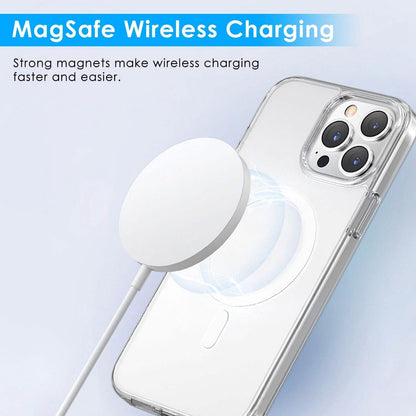 Magnetic Clear Phone Case Shockproof  Transparent Phone Cover