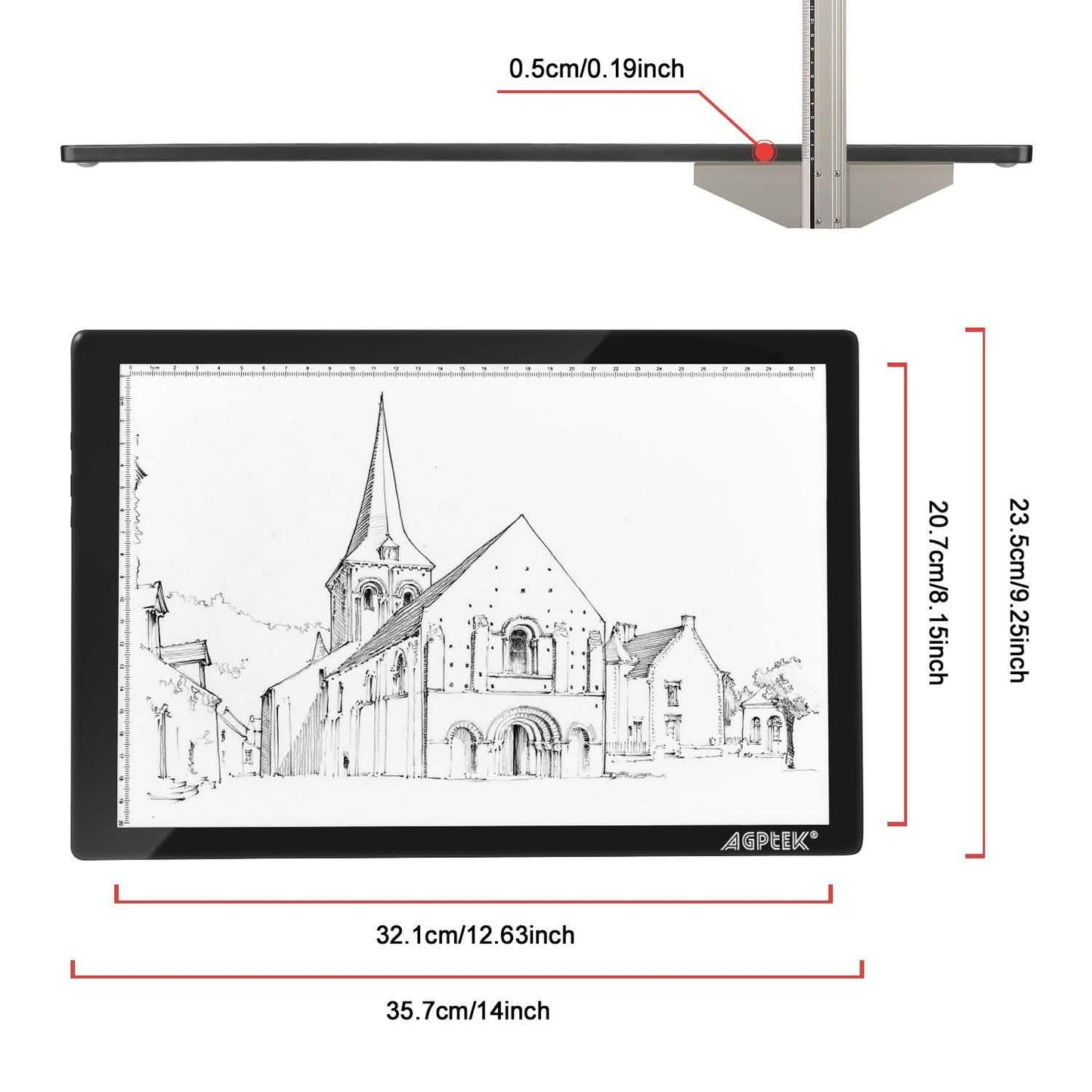Magnetic LED Artcraft Tracing Light Pad A4 Size Lightbox