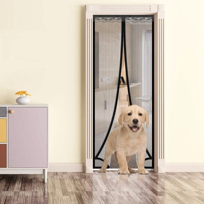 Magnetic Screen Door Hands-free Fly Mesh Door Curtain