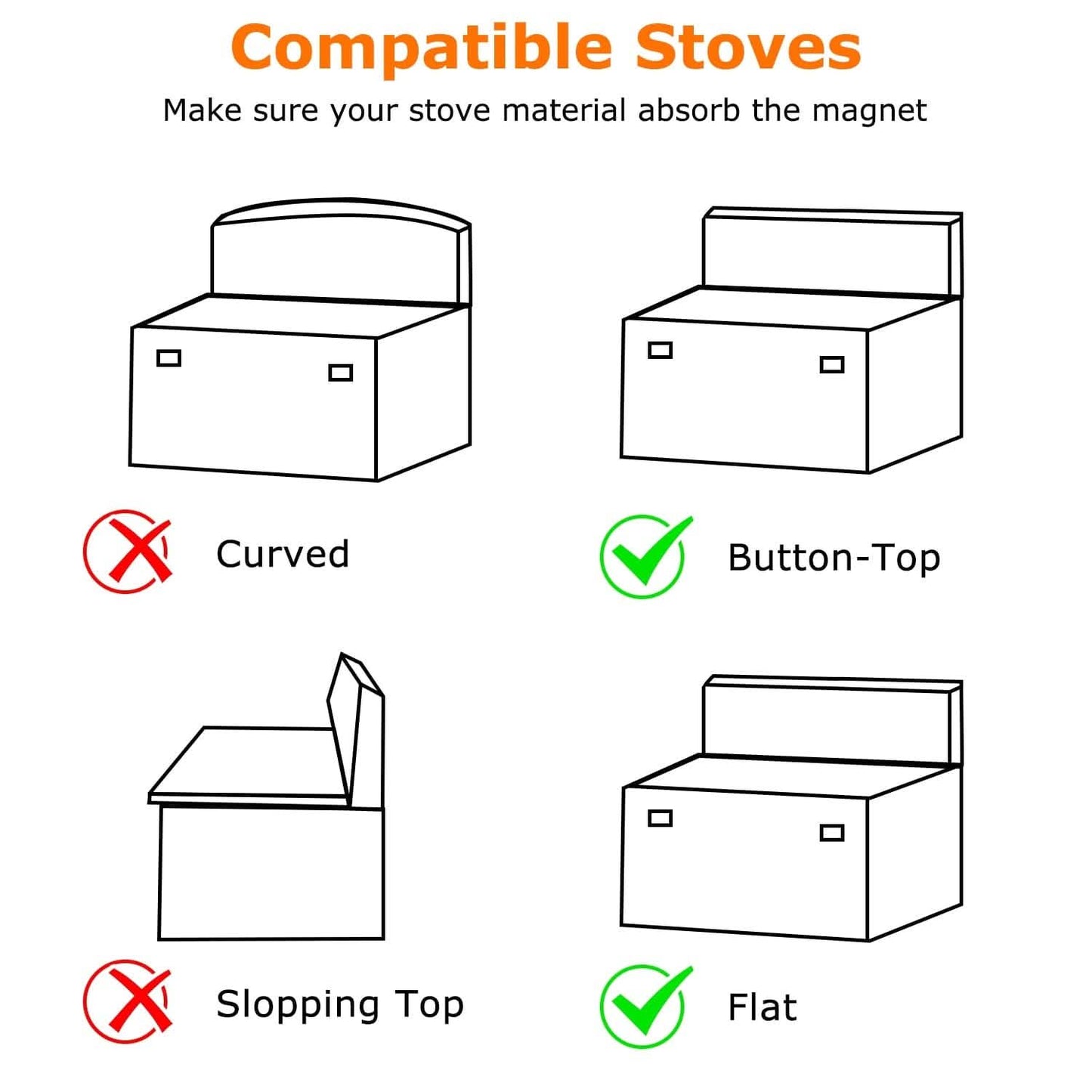 Magnetic Stove Top Shelf Silicone Non-Slip Organizer