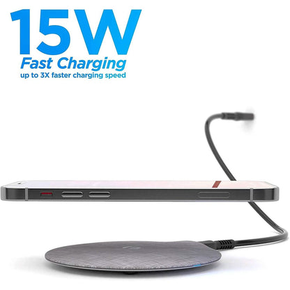 Magnetic Wireless Charger MagSafe-Compatible Desktop Pad with 15W Fast Charging