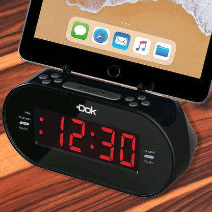 Easy Dok Alarm Clock with Universal Smart Phone Cradle