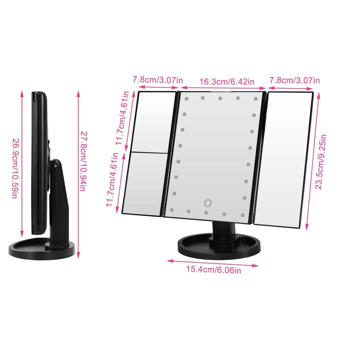 Make Up Mirror with 22 LED Lights