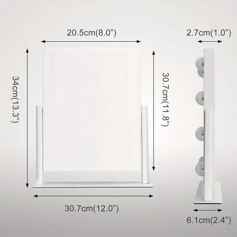 Makeup Mirror with 9 Bulbs, Adjustable Brightness and Smart Touch Control