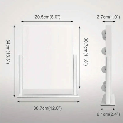 Makeup Mirror with 9 Bulbs, Adjustable Brightness and Smart Touch Control
