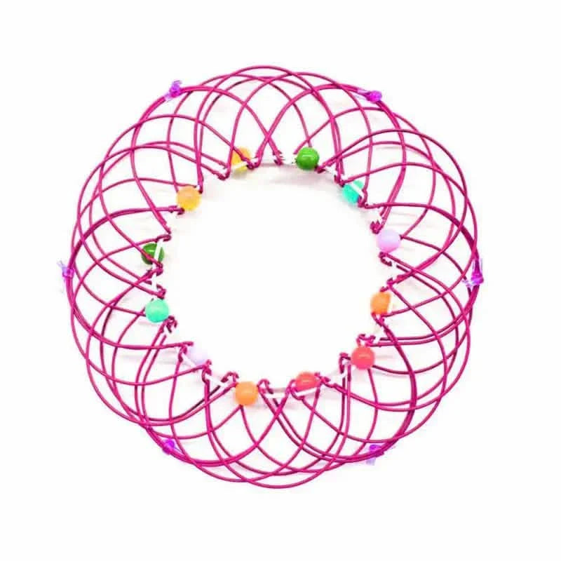 Mandala Decompression Flower Basket & Steel Ring Sensory Toys