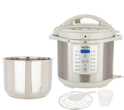 Martha Stewart 8-qt 7-in-1 Digital Stainless Steel Pressure Cooker