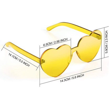 Maxdot Heart Shape Sunglasses Party Sunglasses