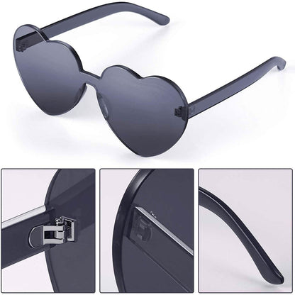Maxdot Heart Shape Sunglasses Party Sunglasses