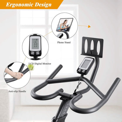 MaxKare Stationary Upright Exercise Bike