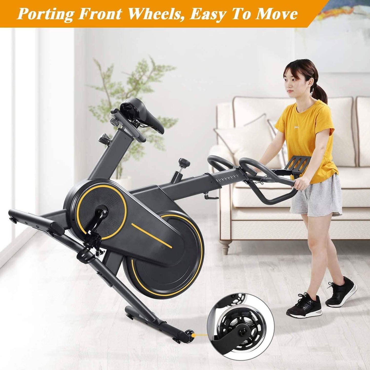 MaxKare Stationary Upright Exercise Bike