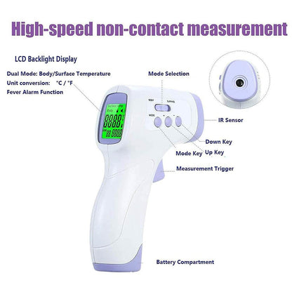 Medical Professional Infrared Thermometer Digital Non-Contact Laser Gun - F103