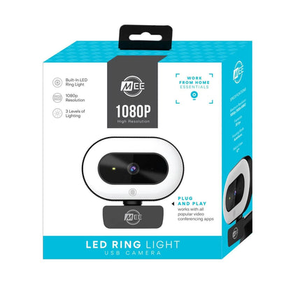 MEE audio CL8A 1080P Live Webcam With Led Ring Light