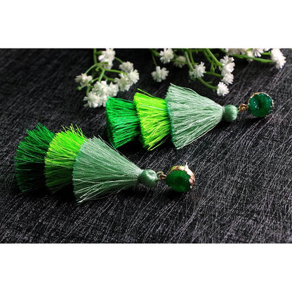 Me&Hz Colorful Layered Tassel Earrings