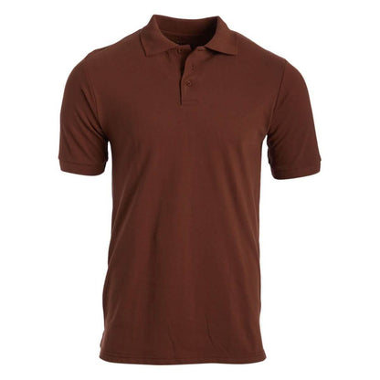 Men's 3-Button Ribbed Short Sleeve Polo