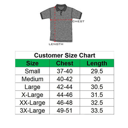 Men's 3-Button Ribbed Short Sleeve Polo