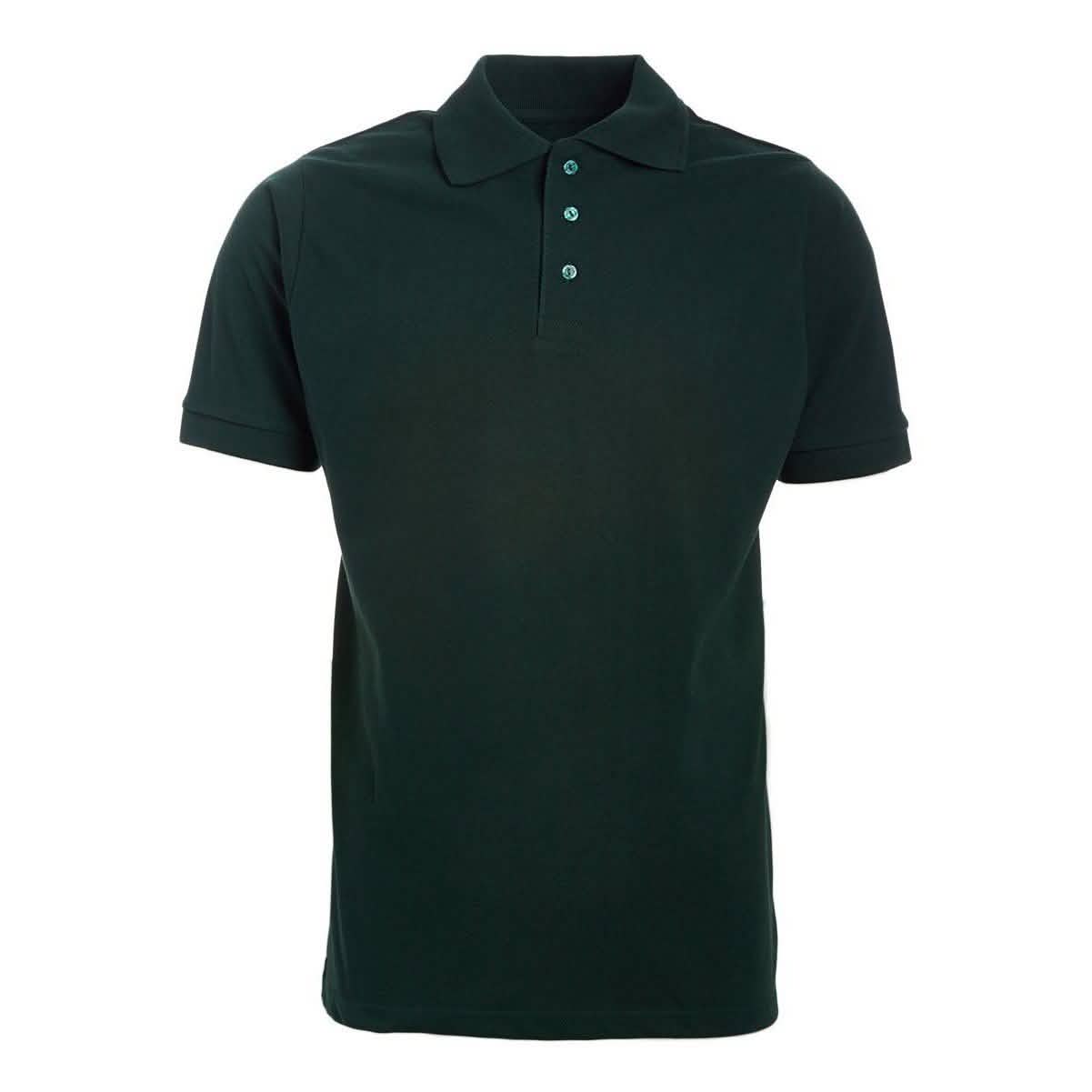 Men's 3-Button Ribbed Short Sleeve Polo