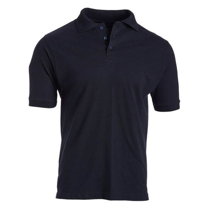 Men's 3-Button Ribbed Short Sleeve Polo