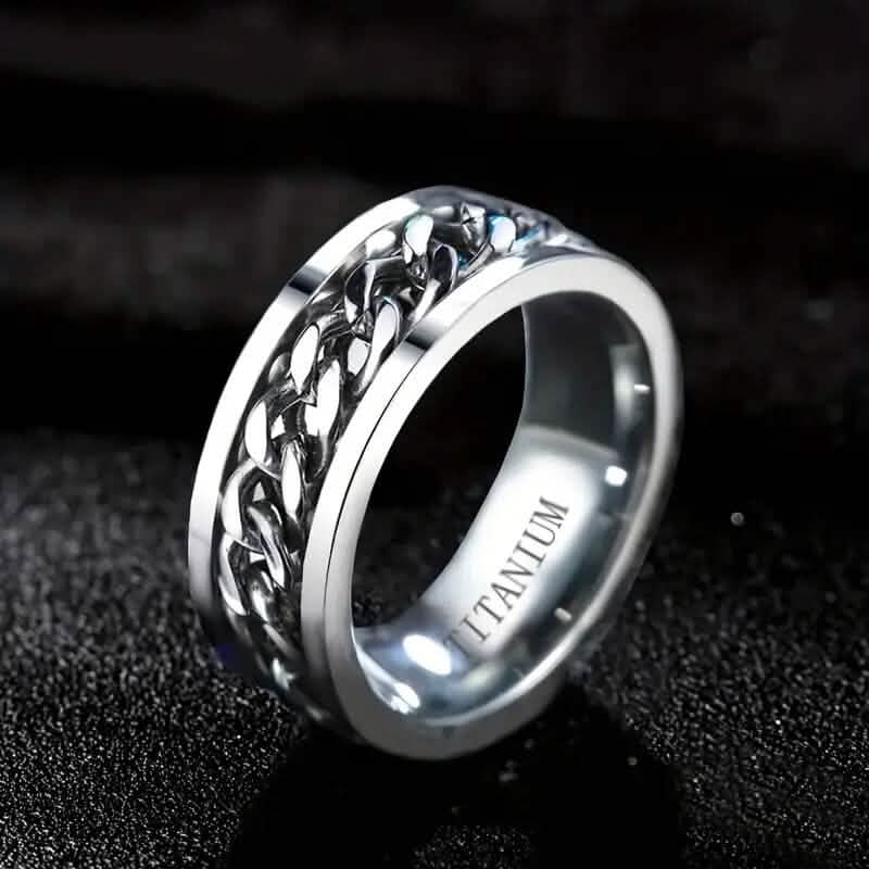 Men's 8mm Titanium Steel Ring