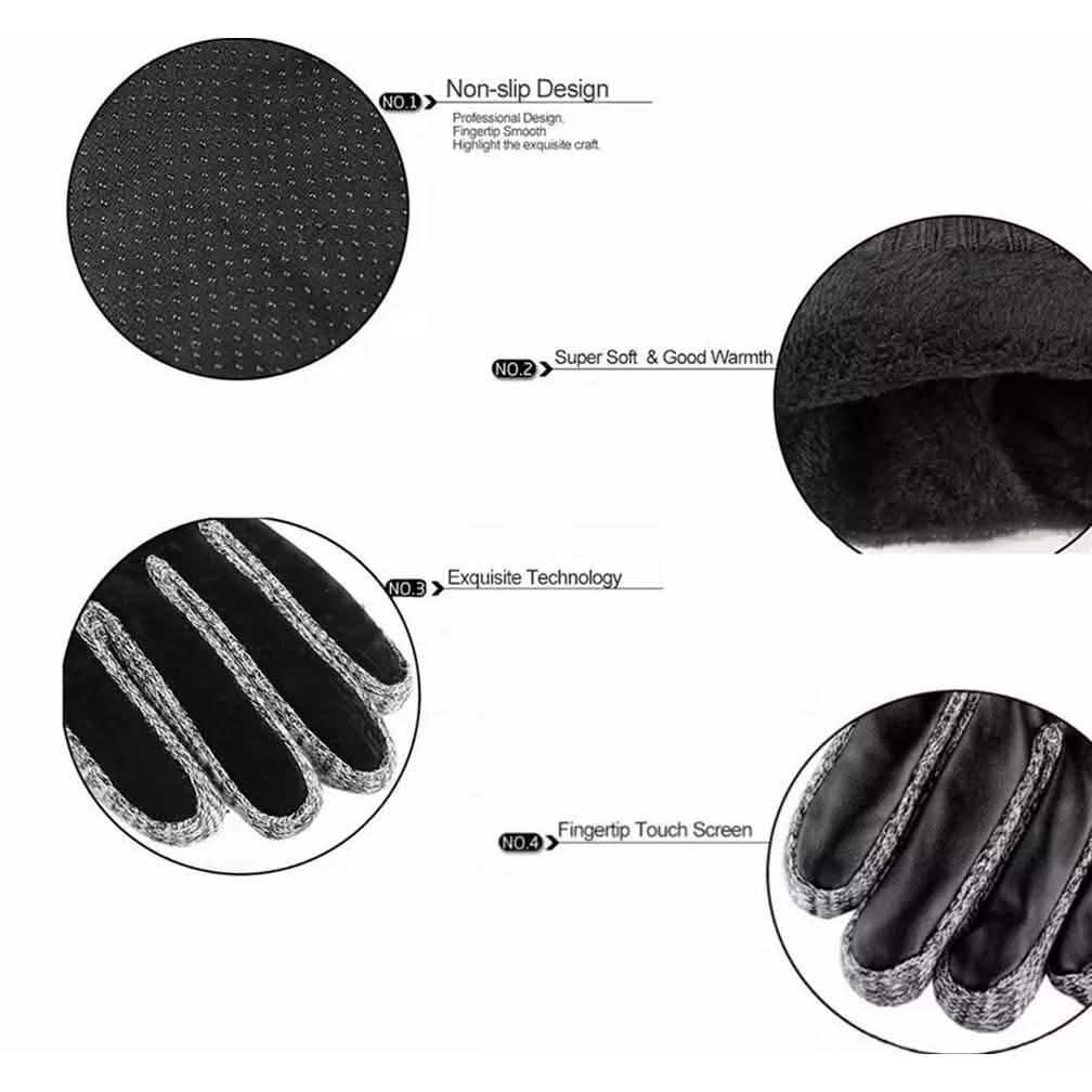 Men's Anti-Skid Windproof Winter Thermal Gloves