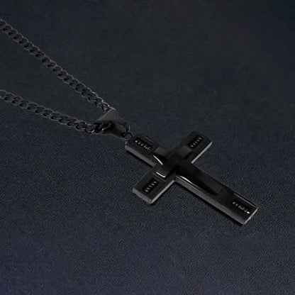 Men's Cross Necklaces in Stainless Steel