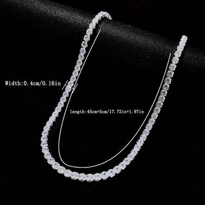 Men's Elegant Diamond Cubic Zirconia Necklace Chain