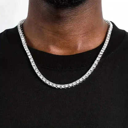 Men's Elegant Diamond Cubic Zirconia Necklace Chain