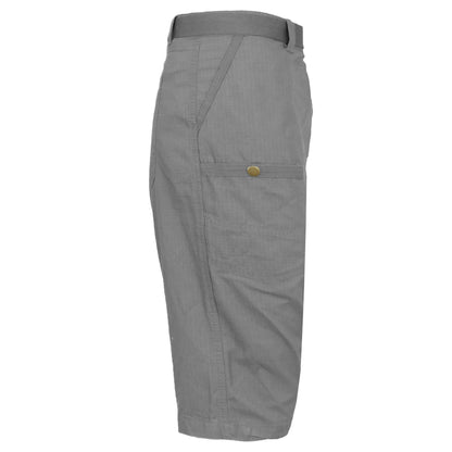Men's Extended Size Cotton Cargo Utility Belted Shorts