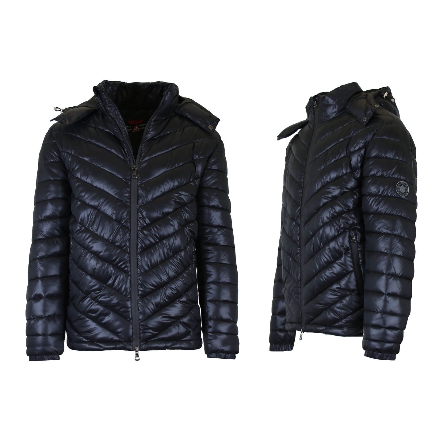 Men's Heavyweight Hooded Puffer Bubble Jacket