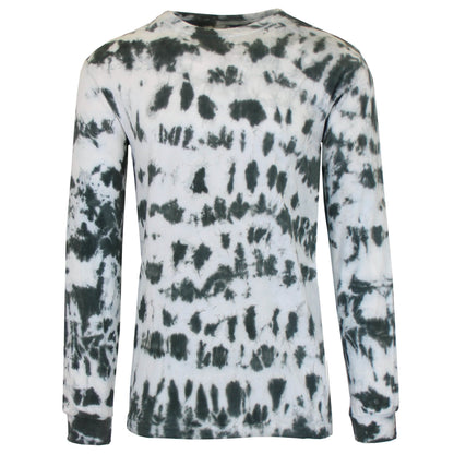 Men's Long Sleeve Tie-Dye Cotton Tee