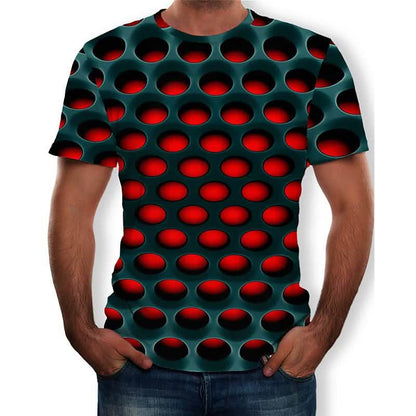 Men's Optical Illusion Plus Size Shirt