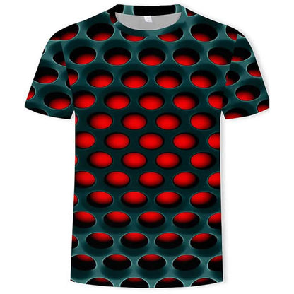 Men's Optical Illusion Plus Size Shirt