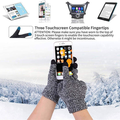 Men's Scaves and Beanie Hat Themal Gloves Set