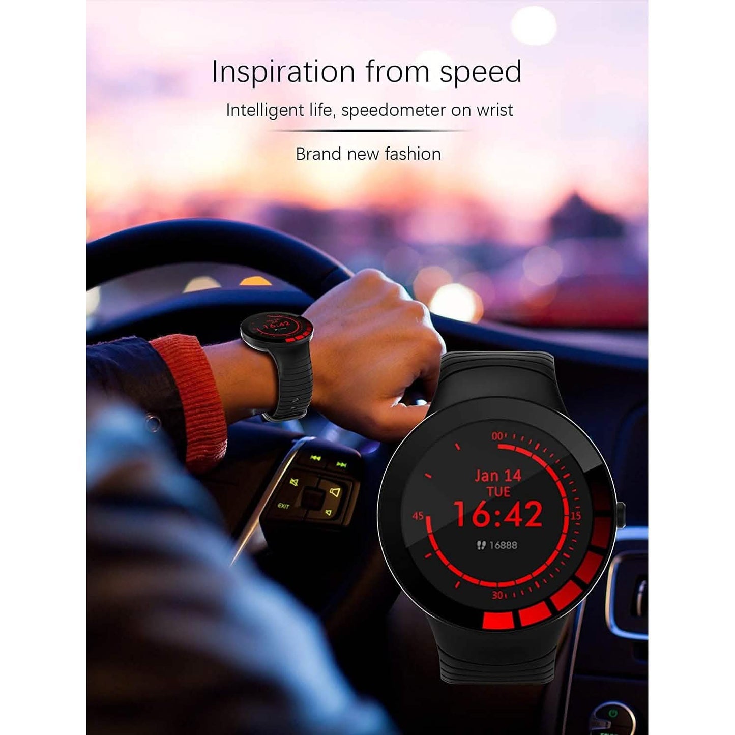 Men's Smart Watch Fitness Trackers with Heart Rate Monitor