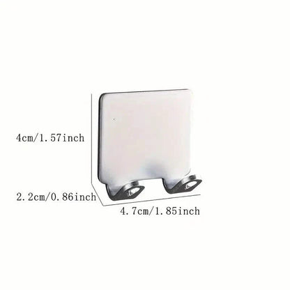 4-Pack: Storage Hook for Bathroom Razor Shaver or Wall Kitchen Use