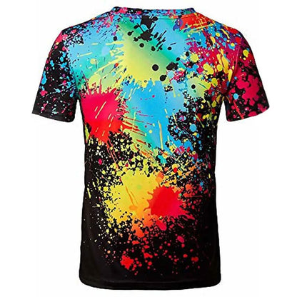Men's T-shirt 3D Print Print Short Sleeve Going out Tops Streetwear
