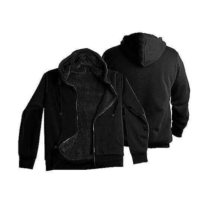 Men's Thick Sherpa Lined Fleece Hoodie (Big & Tall Sizes Available)