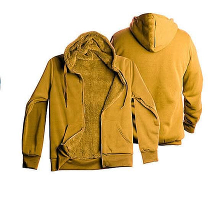 Men's Thick Sherpa Lined Fleece Hoodie (Big & Tall Sizes Available)