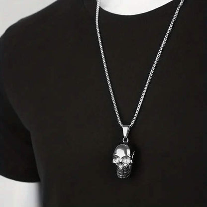 Men's Titanium Steel Skull Necklace